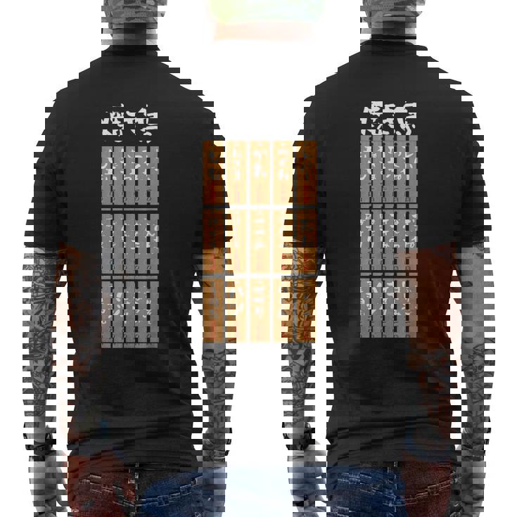 【焼き鳥】鶏肉部位 メニュー やきとり 定食 焼肉 和柄 おもしろ 面白い 文字 ネタ ウケ狙い 肉の日 食べ物 メンズTシャツ バックプリント