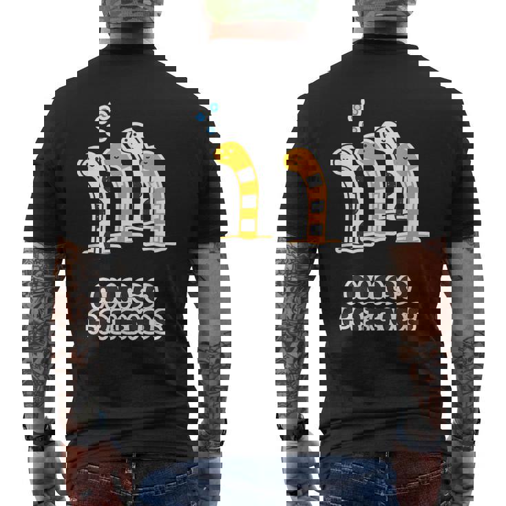 あなごフレンズ《チンアナゴ & ニシキアナゴ》【どうぶつフレンズ】水族館 ゆるくて かわいい 面白 動物 イラスト メンズTシャツ バックプリント