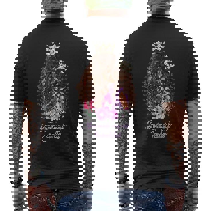 あなたは私の人生を美しくする メンズTシャツ バックプリント