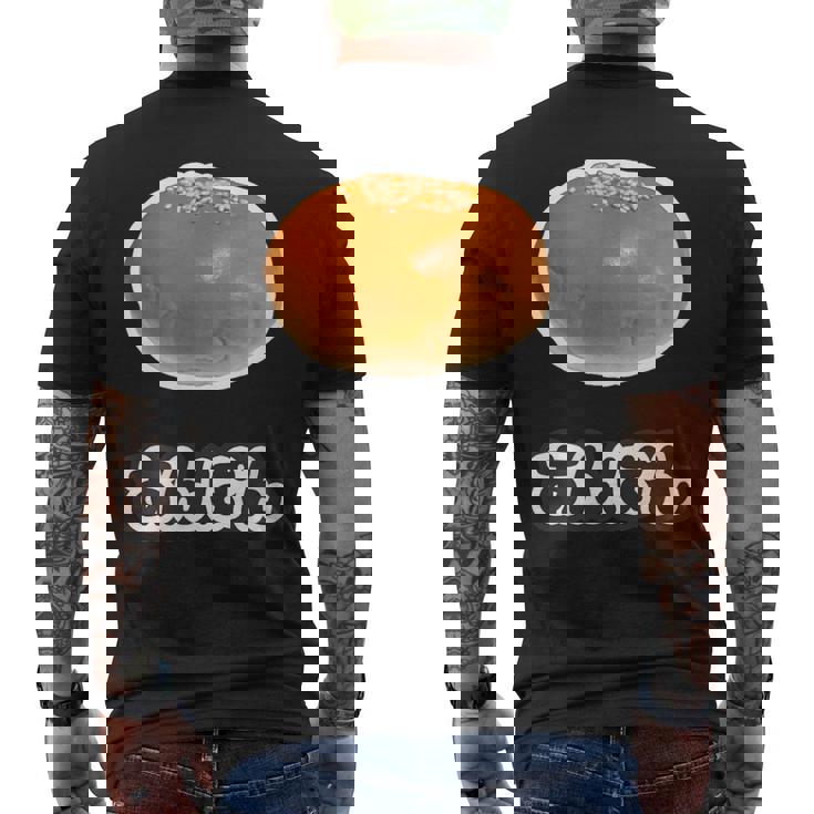 あんぱん《スイーツ ポップ》食べ物 かわいい 面白い デザイン メンズTシャツ バックプリント