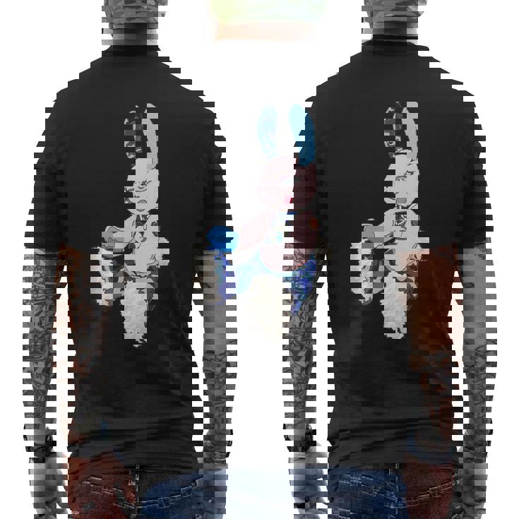 うさぎ星人２号 メンズTシャツ バックプリント