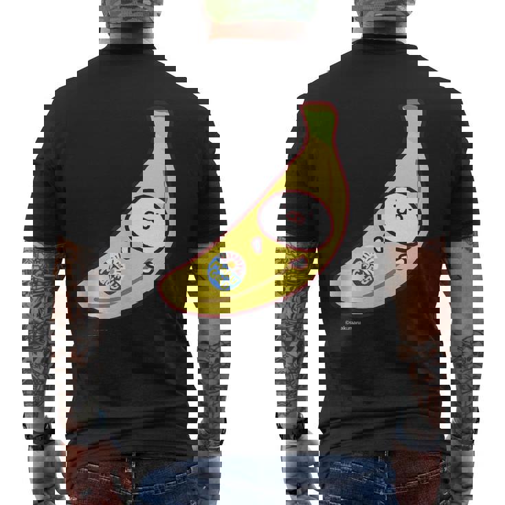 うさまるバナナまる ダークカラー メンズTシャツ バックプリント