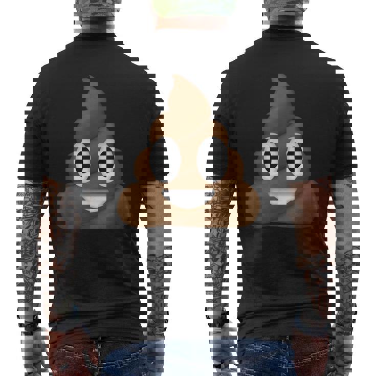 うんちパイル 笑顔 ハッピー うんちパイル うんちの渦 かわいい おもしろい メンズTシャツ バックプリント