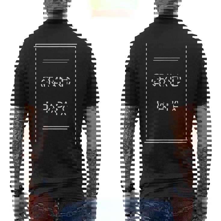 おじいちゃん、グランドパパへのサプライズ妊娠発表ギフト メンズTシャツ バックプリント