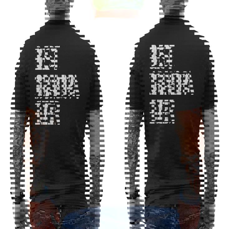 メンズ おじいちゃん誕生日クリスマスプレゼントベストおじいちゃんエバー メンズTシャツ バックプリント