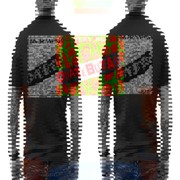 おだてブタがいっぱい デザインa メンズTシャツ バックプリント