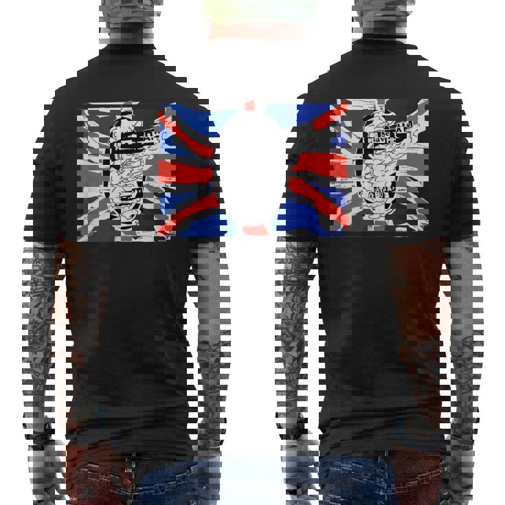 おだてブタがいっぱい デザインb メンズTシャツ バックプリント