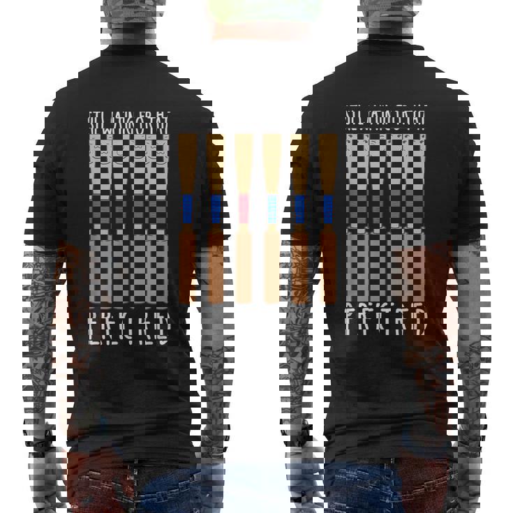 おもしろオーボイスト音楽オーケストラ 駄洒落楽器 オーボエリード メンズTシャツ バックプリント