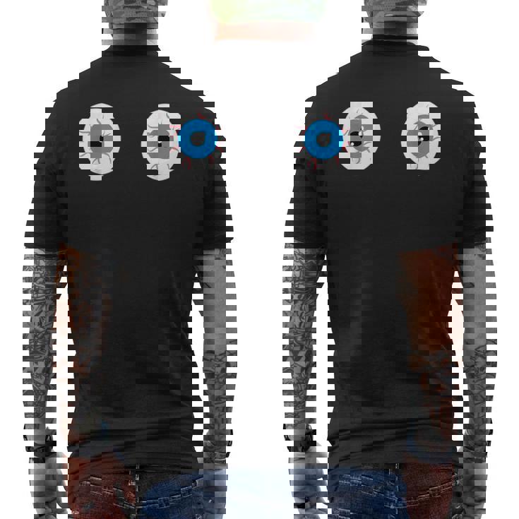 おもしろブラ 目玉コスチューム セクシーなおっぱい衣装 メンズTシャツ バックプリント