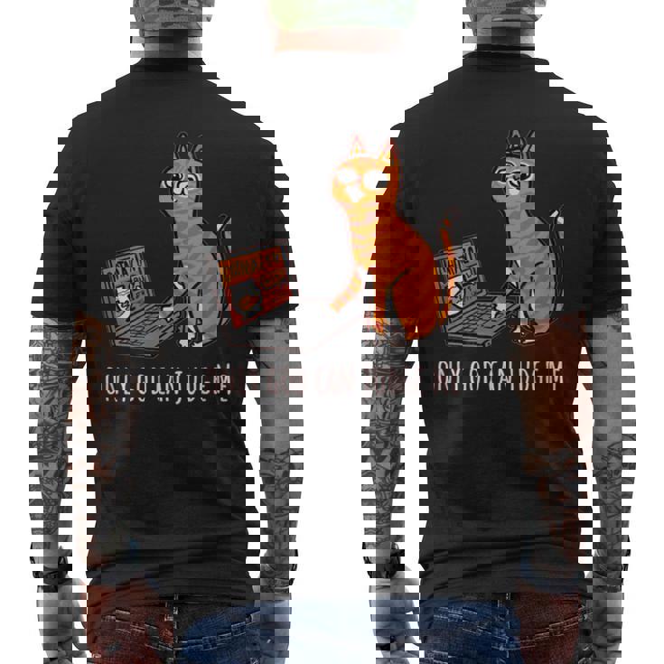 おもしろ猫 通販 イラスト グラフィック メンズTシャツ バックプリント