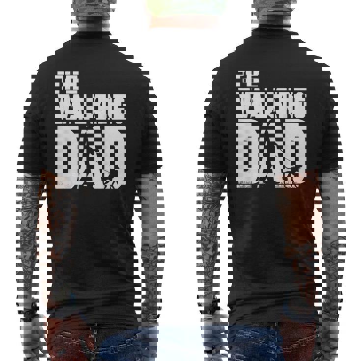 お散歩 お父さん おもしろい 犬 散歩 お父さん ギフト 父の日 メンズTシャツ バックプリント