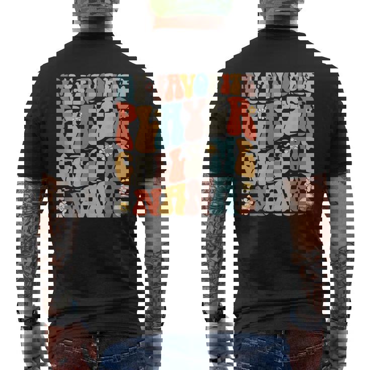 お気に入りの野球選手が私をナナと呼ぶ母の日。 メンズTシャツ バックプリント