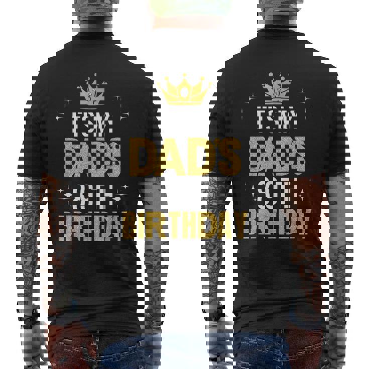 お父さんの89歳の誕生日アイデアハッピーファニー メンズTシャツ バックプリント