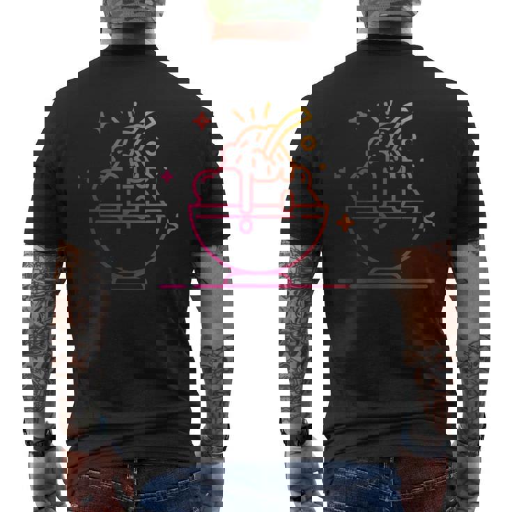 かき氷のように メンズTシャツ バックプリント