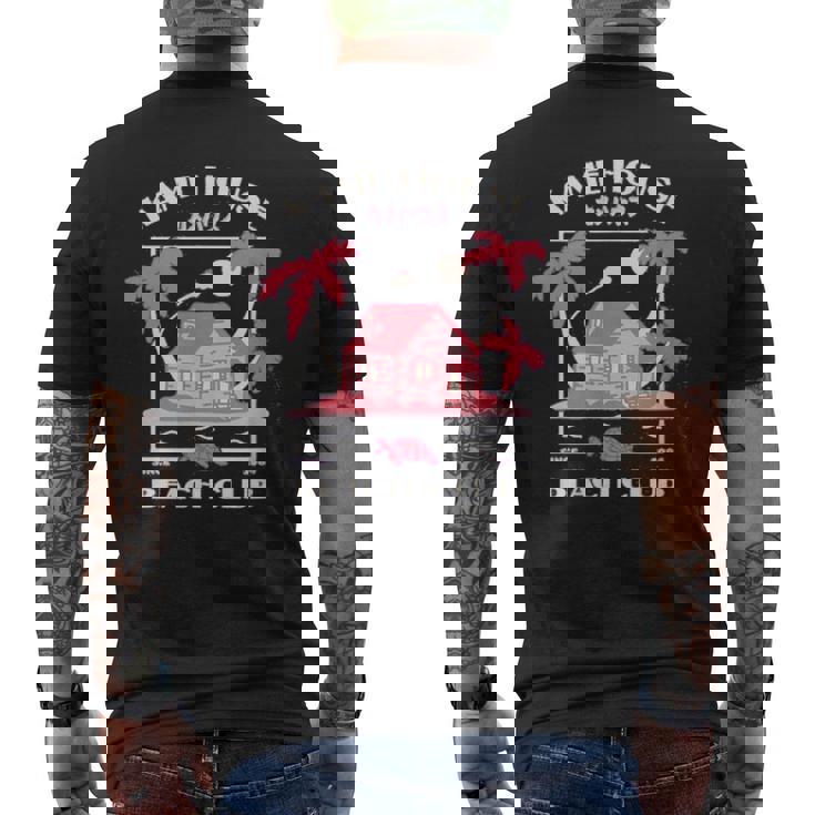 かめハウス ビーチクラブ アニメ 漫画 コミック おもしろギフト メンズTシャツ バックプリント