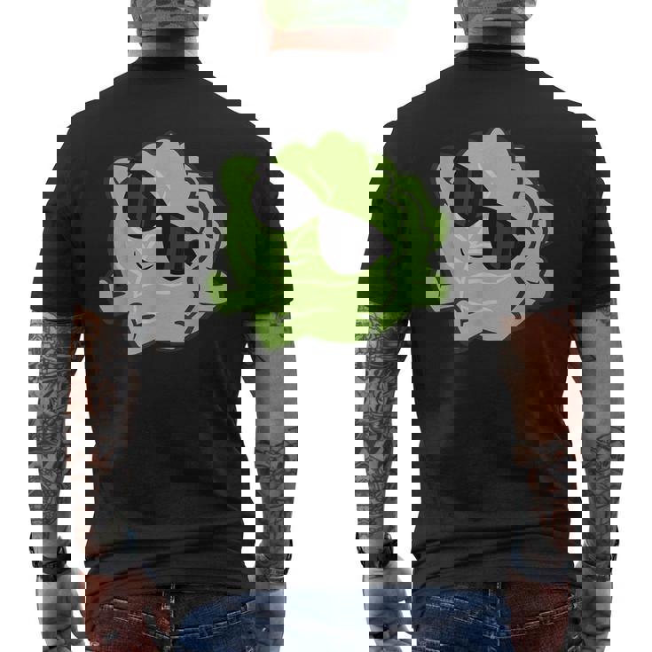 かわいいキャベツ 果実 リラックスできるレイジーキャベツ メンズTシャツ バックプリント