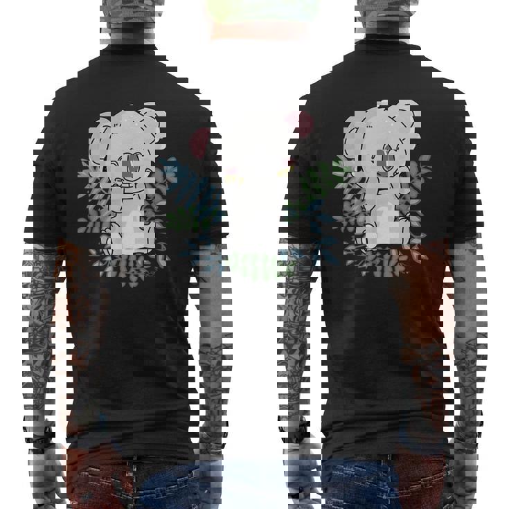 かわいいコアラの絵、オーストラリアのギフト メンズTシャツ バックプリント