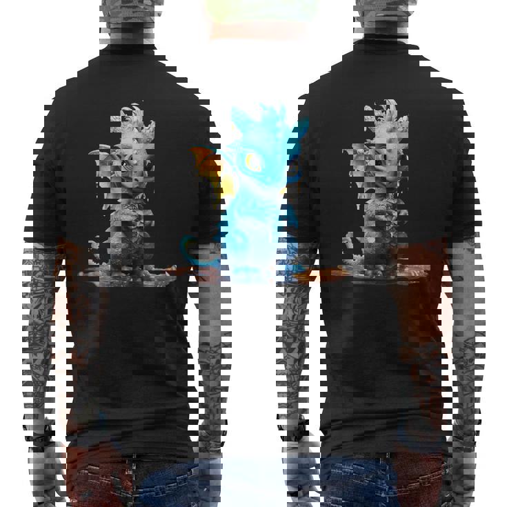 かわいい青龍 メンズTシャツ バックプリント