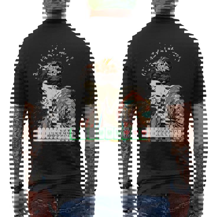 くしゃみの役満【Ukiyo-Eer2】 メンズTシャツ バックプリント