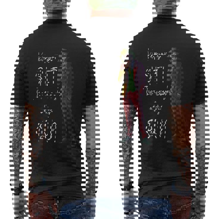 くそったれもう十分だよおもしろいジョーカー メンズTシャツ バックプリント