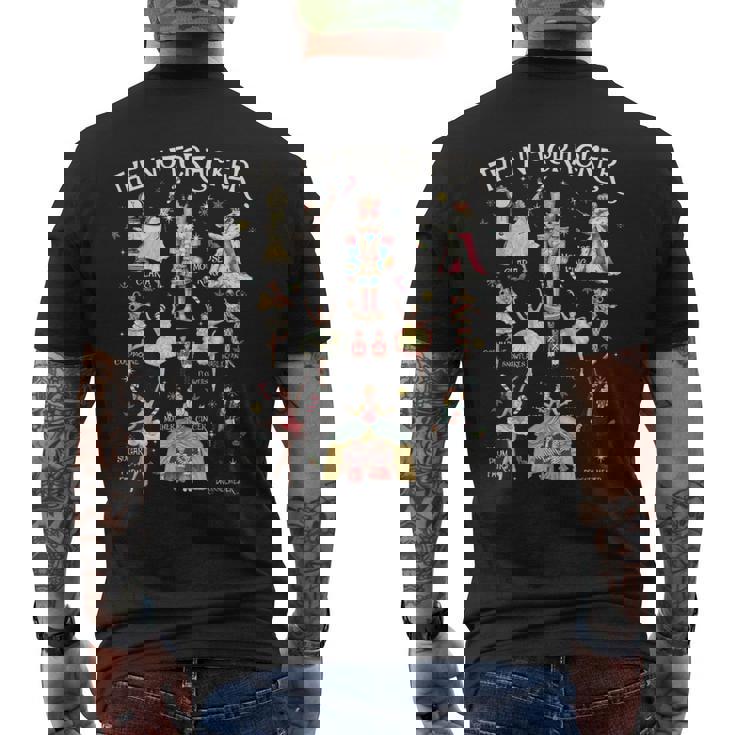 くるみ割り人形 クリスマス クリスマス ファミリー マッチング パジャマ オーナメント メンズTシャツ バックプリント