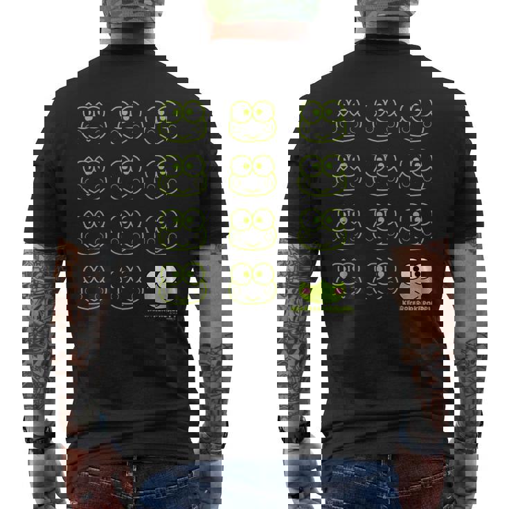 けろけろけろっぴ Usデザイン カオ メンズTシャツ バックプリント