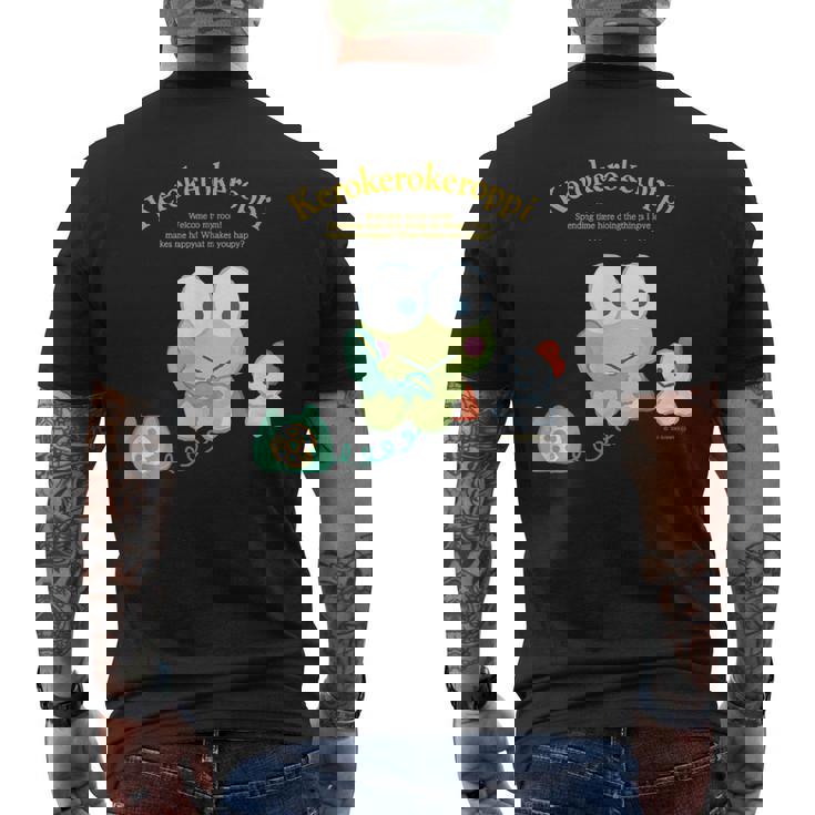 けろけろけろっぴ ハピネスマイルーム メンズTシャツ バックプリント