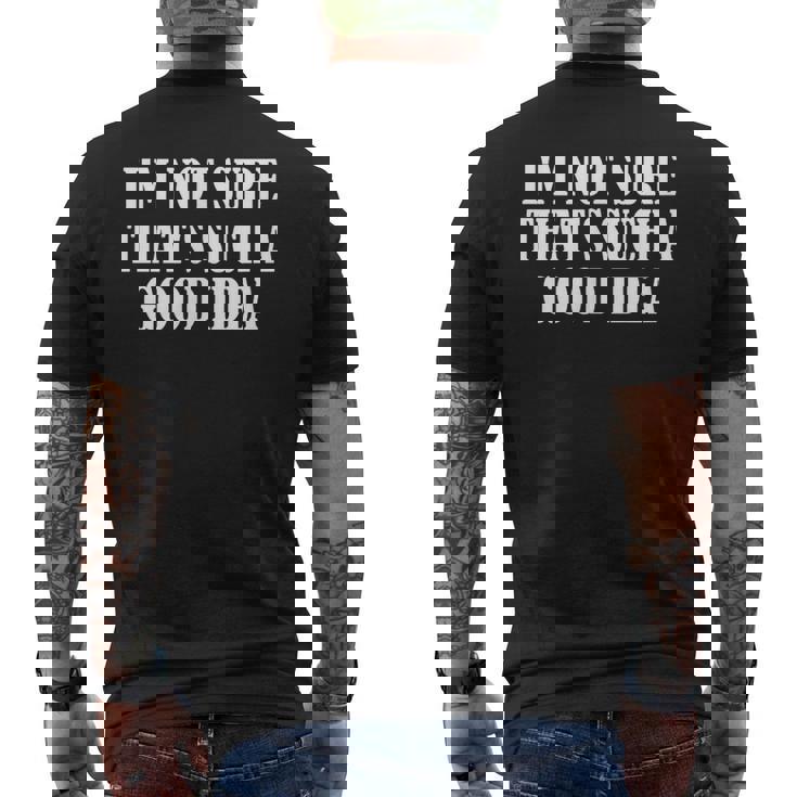 こんなにいいアイデアだとは思えない メンズTシャツ バックプリント