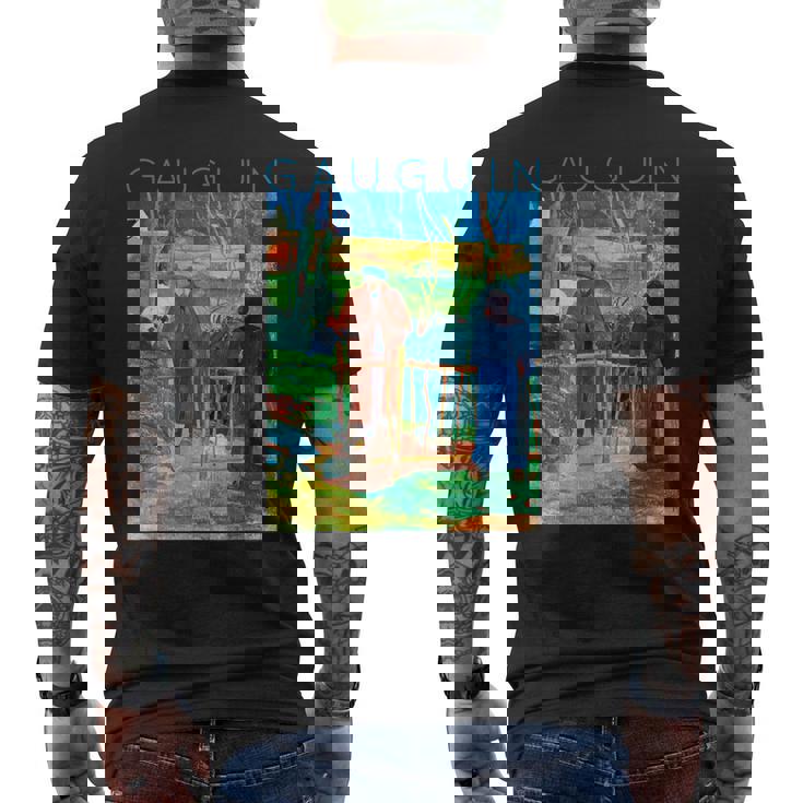 こんにちはゴーギャンさん メンズTシャツ バックプリント