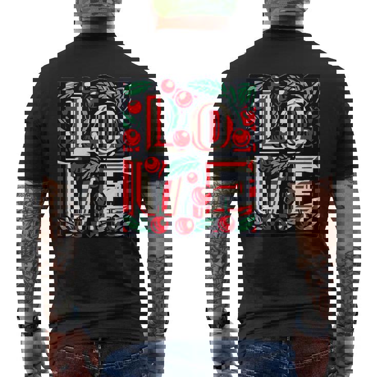 さくらんぼが大好き メンズTシャツ バックプリント