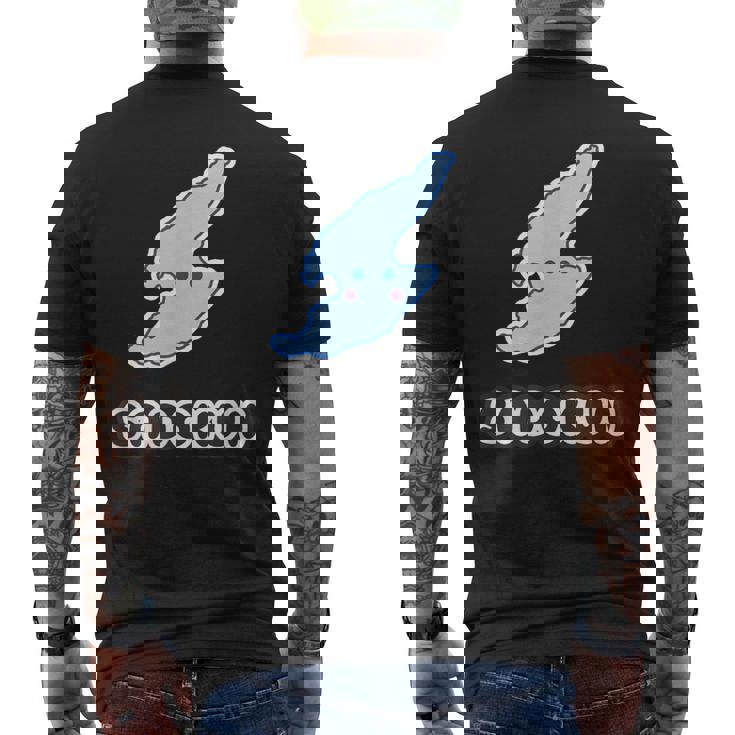 さどくんadokun 佐渡島【非公式 キャラクター】佐渡ヶ島 お土産かわいい 地図 面白 メンズTシャツ バックプリント