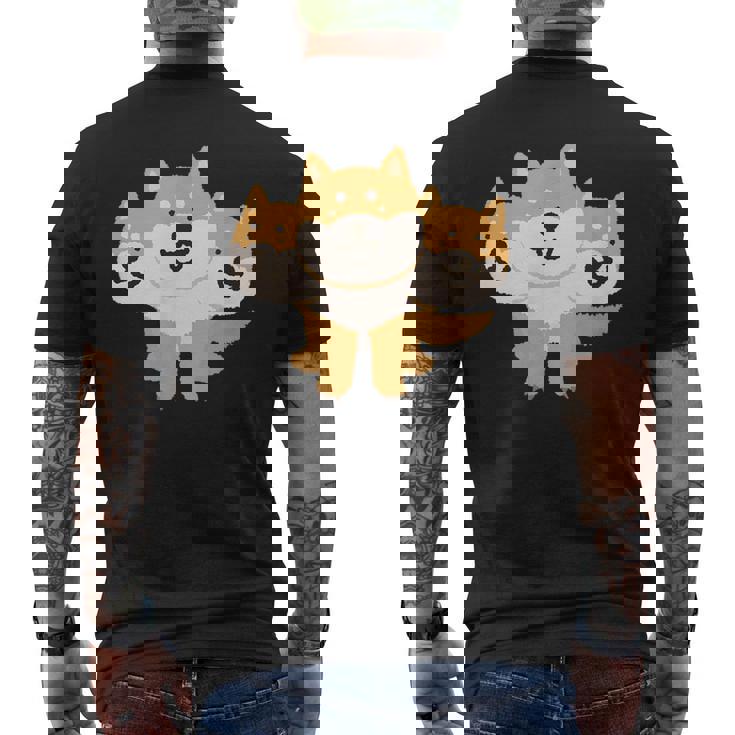 しばベロス（ケルベロス） メンズTシャツ バックプリント