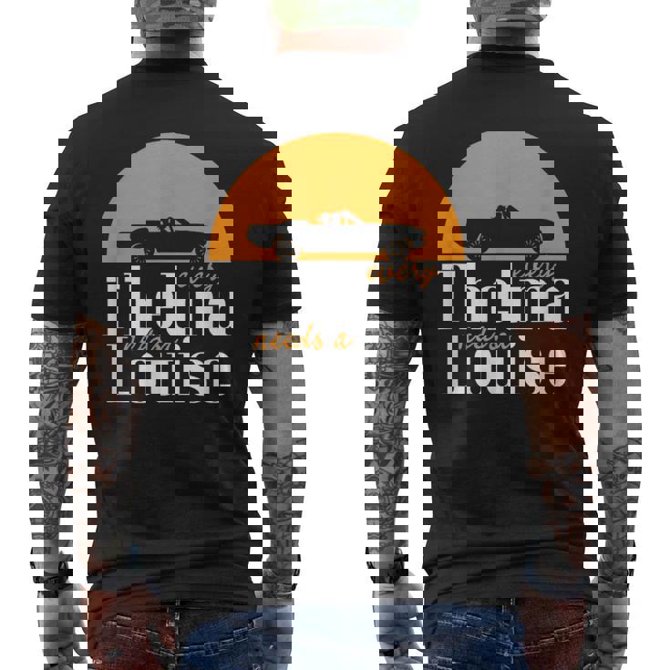 すべてのテルマにはルイーズが必要-ベストフレンズ メンズTシャツ バックプリント