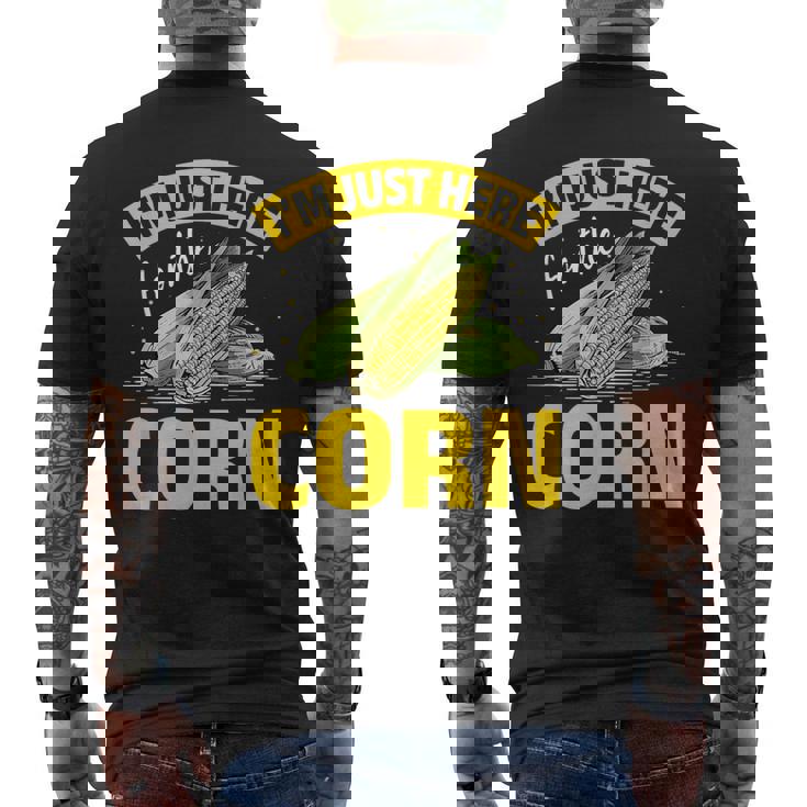 とうもろこし野菜 とうもろこし メンズTシャツ バックプリント