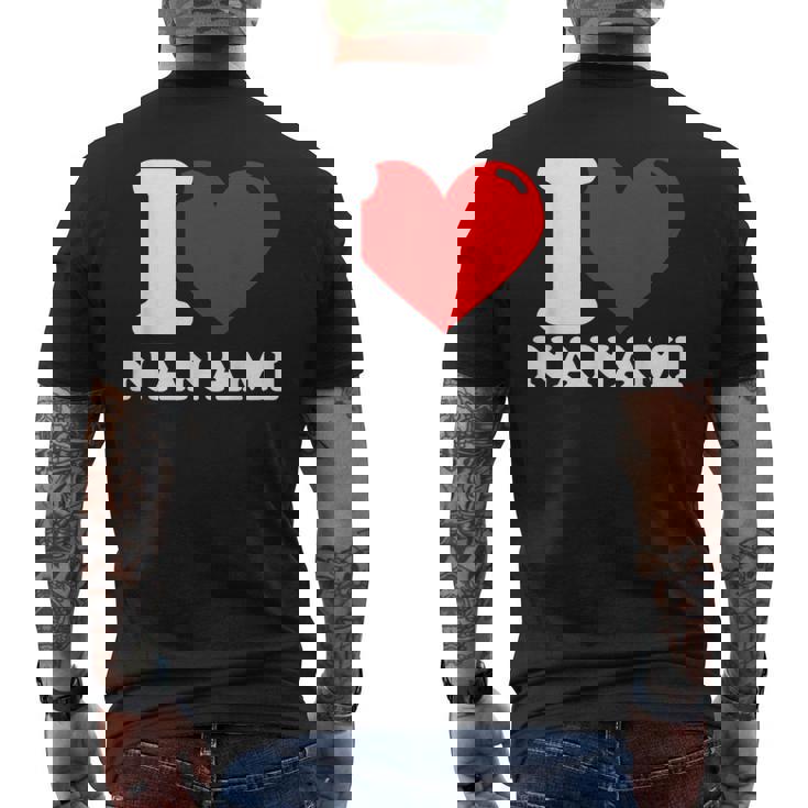 ななみ大好き 名 メンズTシャツ バックプリント