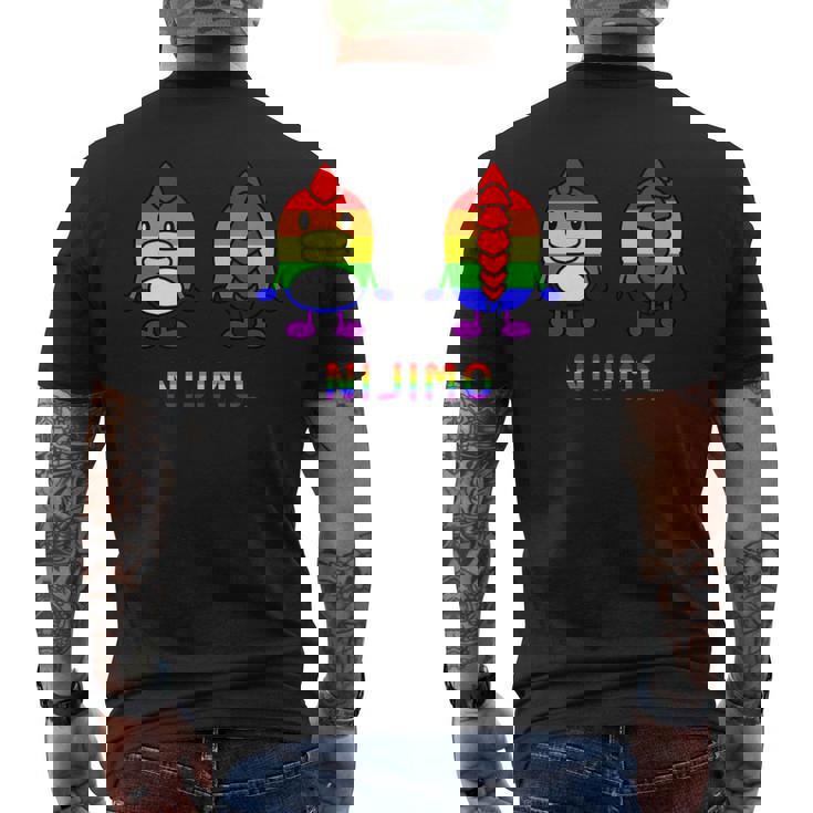 にじモ メンズTシャツ バックプリント