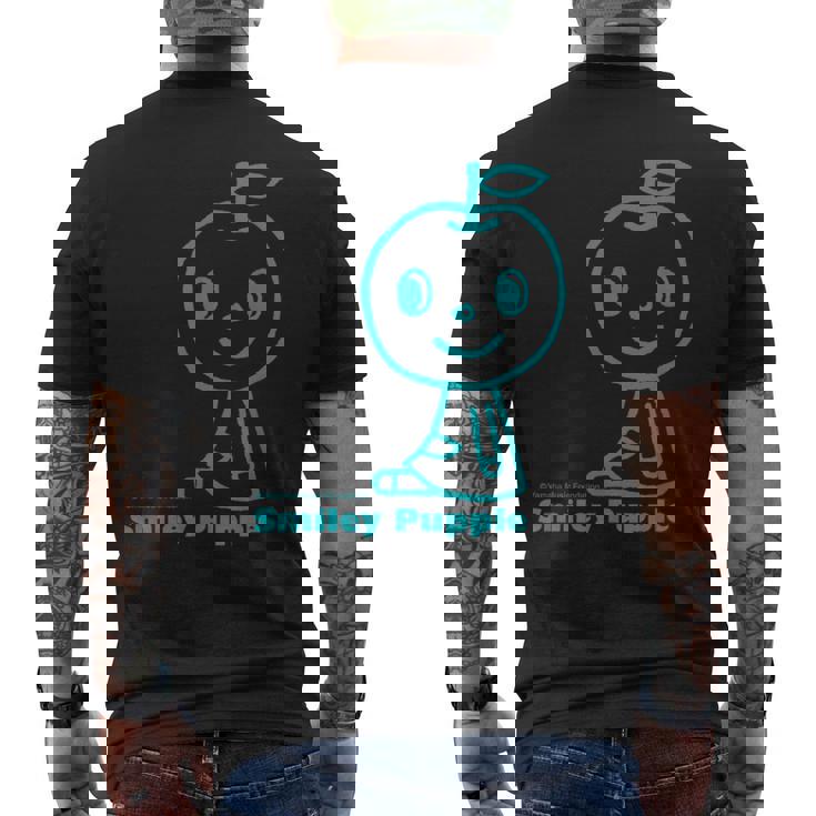 にっこりごきげん！おすわりぷっぷる メンズTシャツ バックプリント