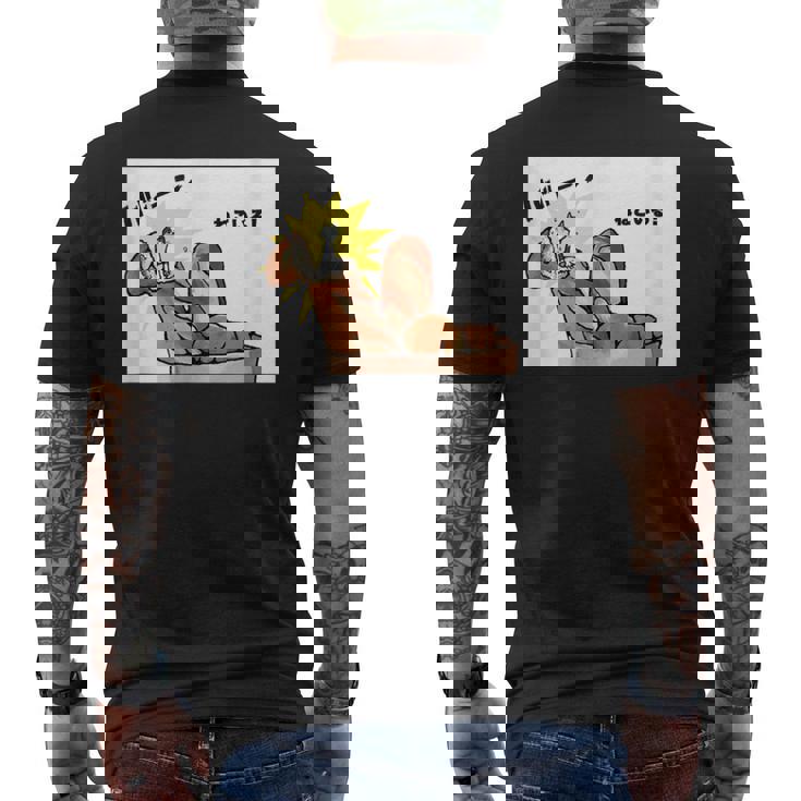 ねこいる！ババーン メンズTシャツ バックプリント