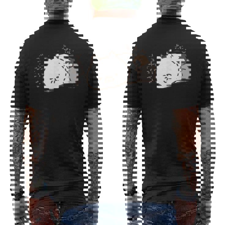 ねこぺん日和 もふん メンズTシャツ バックプリント