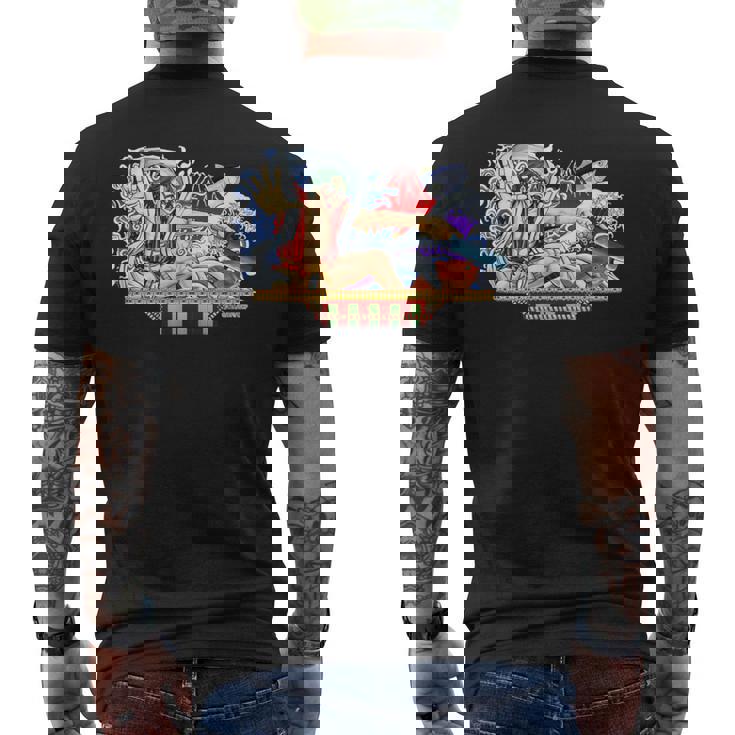 ねぶたデザイン ミナト メンズTシャツ バックプリント