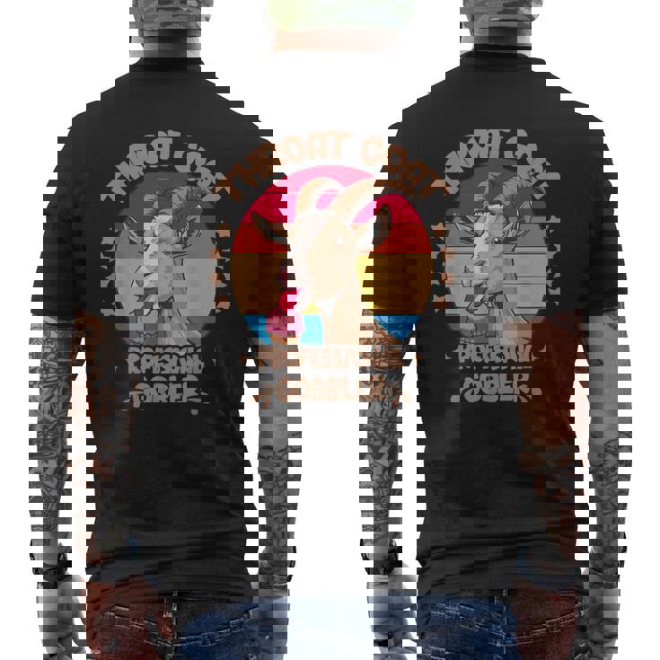 のどヤギ プロフェッショナル ゴブラ 不適切な大人のユーモア メンズTシャツ バックプリント