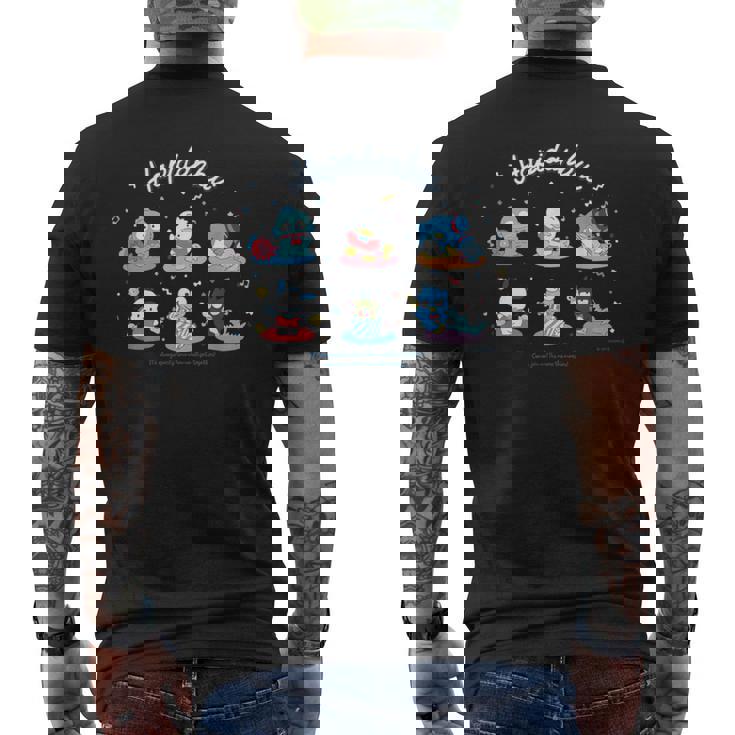 はぴだんぶい しゅうごう 【バレンタインギフトにおすすめ！】 メンズTシャツ バックプリント