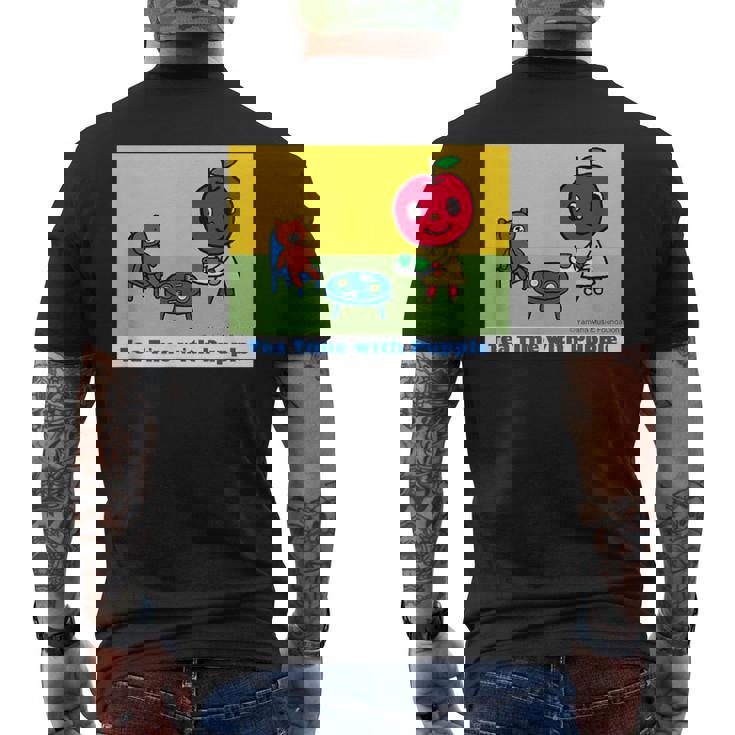 ぷっぷるとお茶会しよう！ メンズTシャツ バックプリント