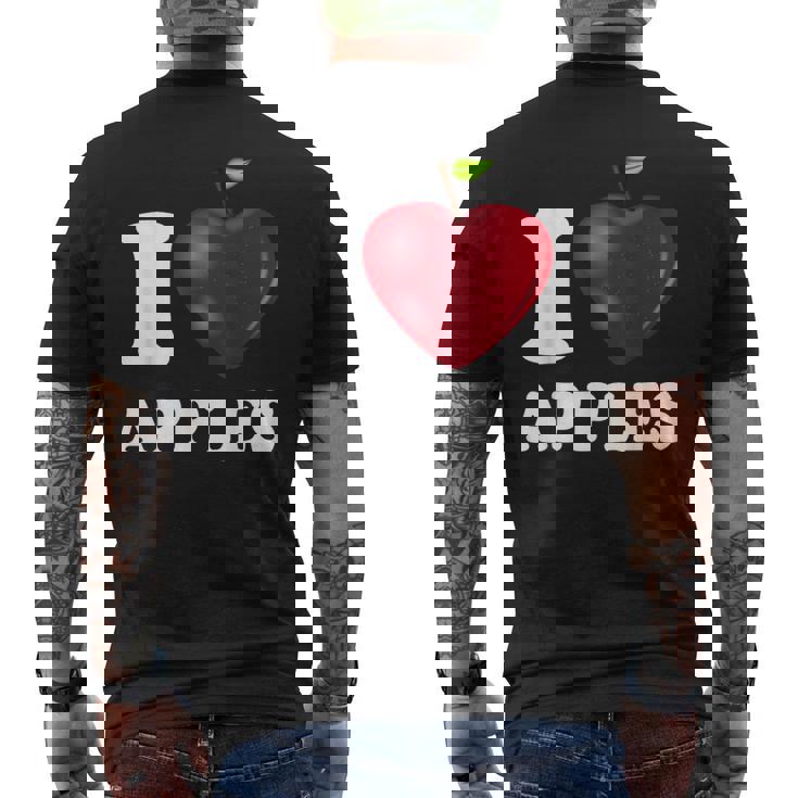 りんご大好き メンズTシャツ バックプリント