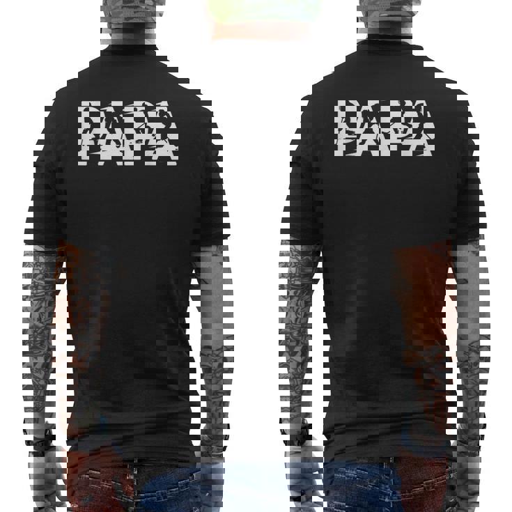 アイスホッケー お父さん アイスホッケー メンズTシャツ バックプリント