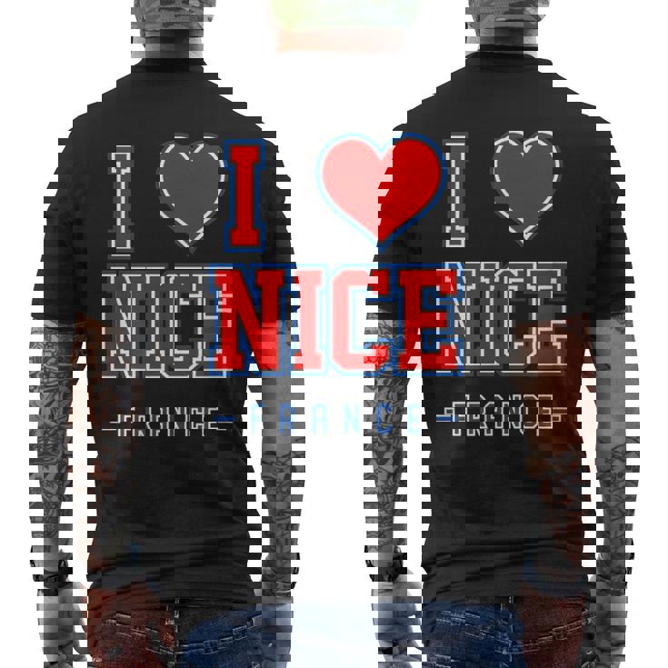 アイラブニースフランス メンズTシャツ バックプリント