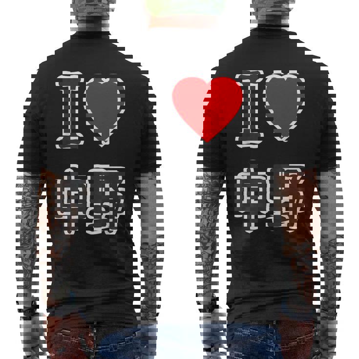 アイラブ・中野（I Love ハート）ビッグ 大きな文字【23区】ジモティ Jimo-T 地元愛 面白い メンズTシャツ バックプリント