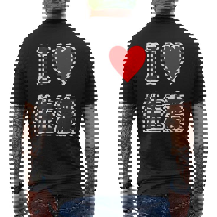 アイラブ・佐渡（I Love ハート）佐渡島【47都道府県】佐渡ヶ島 ジモtティ 地元愛 お土産 面白 メンズTシャツ バックプリント