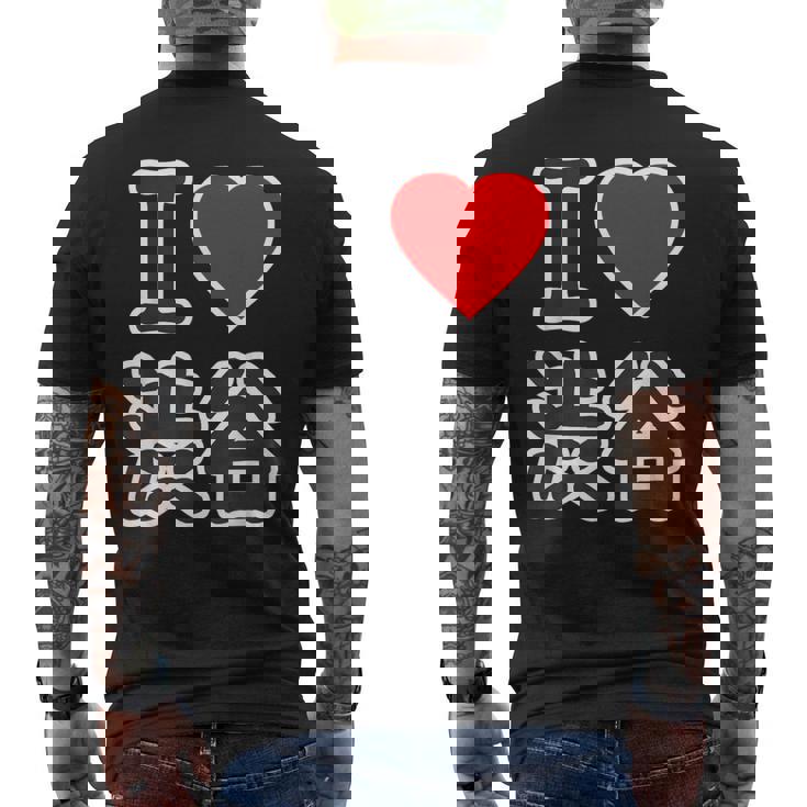 アイラブ・渋谷（I Love ハート）渋谷区 Big 大きな文字【東京23区】ジモtティ 面白い メンズTシャツ バックプリント