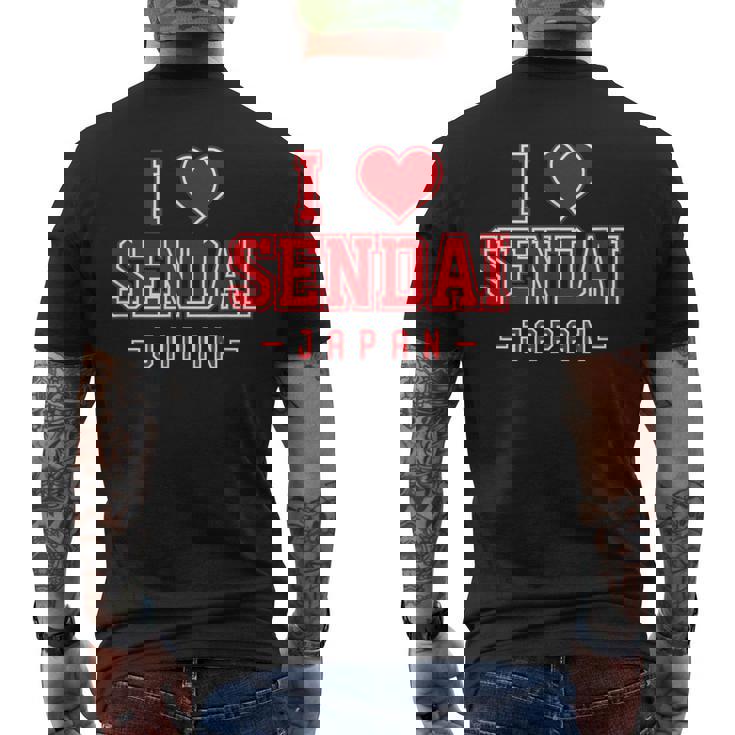 アイラブ仙台ジャパン メンズTシャツ バックプリント